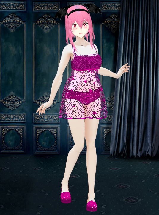 Sparkly Heart Sleepwear VRoid - 4 pieces Set