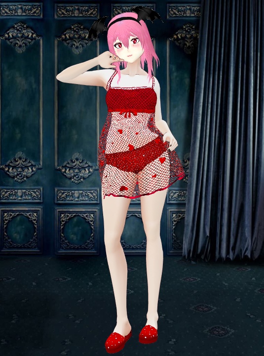 Sparkly Heart Sleepwear VRoid - 4 pieces Set