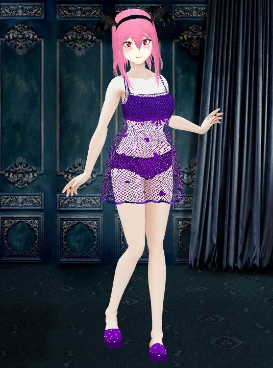 Sparkly Heart Sleepwear VRoid - 4 pieces Set