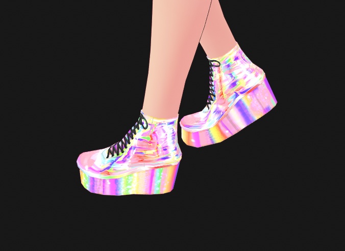 Holographic Platform Shoes for VRoid models - 8 Colors