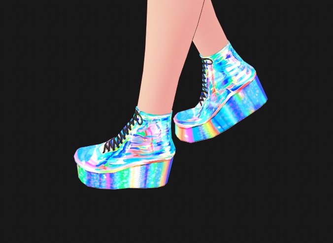 Holographic Platform Shoes for VRoid models - 8 Colors