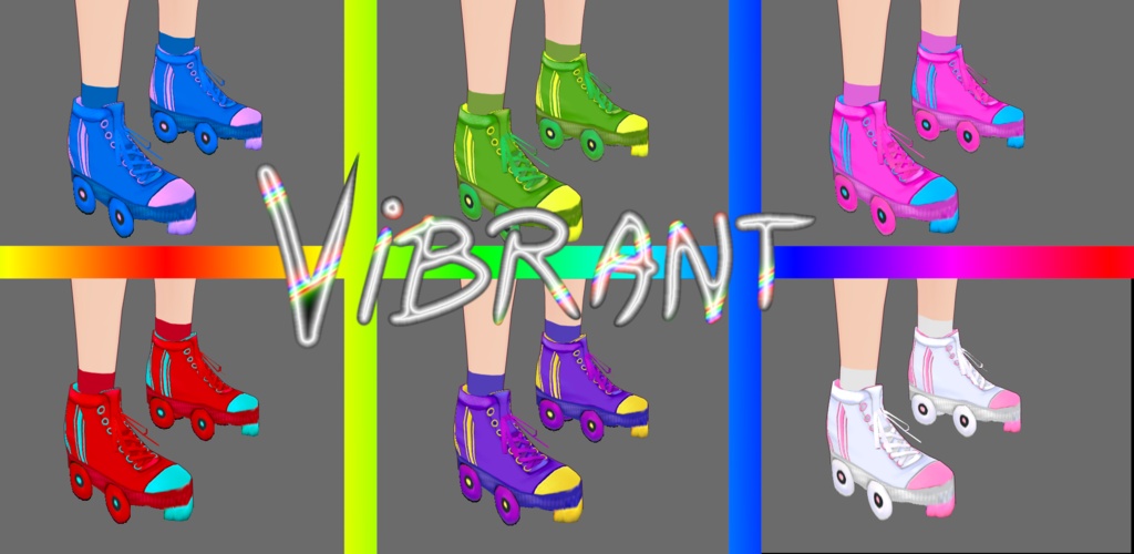 Rollerskates Illusion - VRoid shoes texture