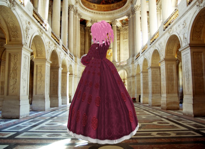 Baroque Rose Dress for VRoid (15 Colors)