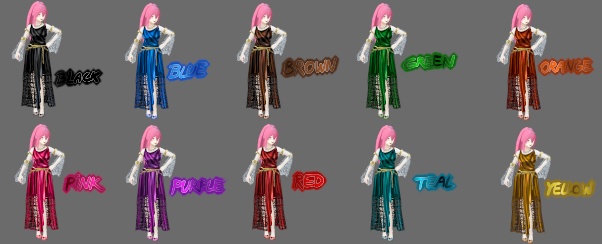 Roman Courtesan (10 colors) - Outfit set for VRoid