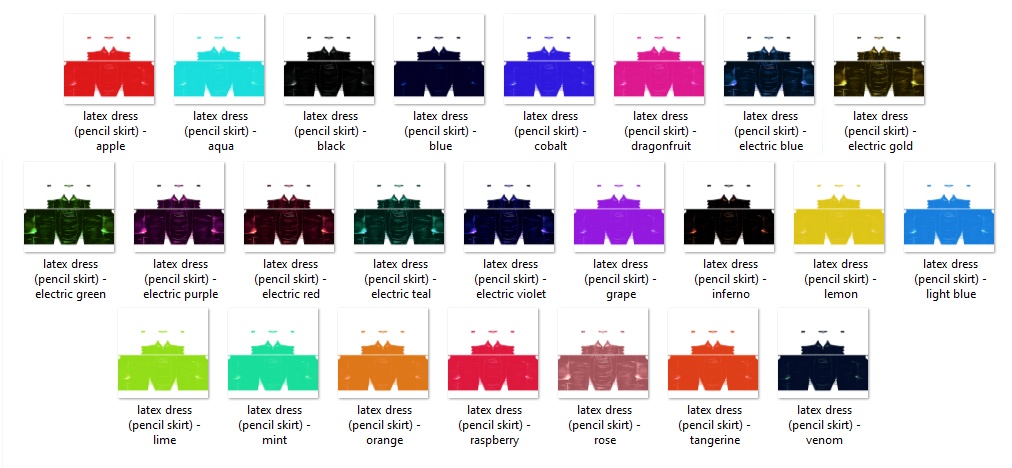 Heart Cut-Out Latex Dress for VRoid Models