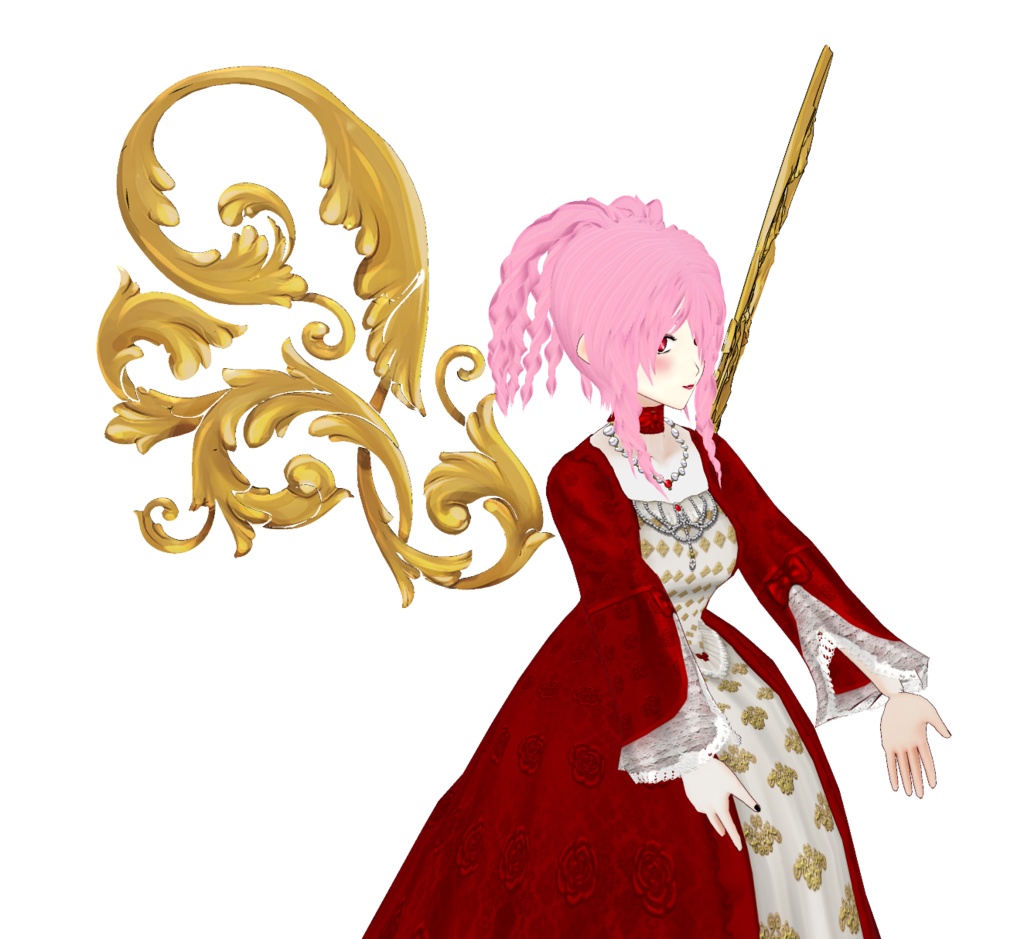 Baroque Wings for VRM - Unity Package and FBX