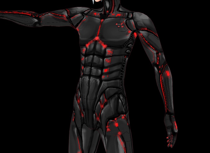 Augmented Body Suit for VRoid Male Base