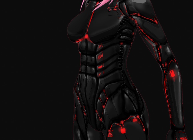 Augmented Body Suit for VRoid Female Base