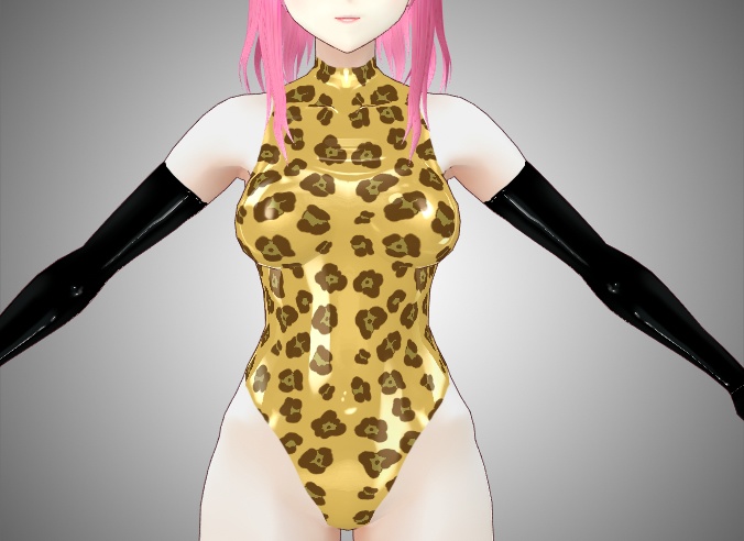 Animal Print Latex Bodysuit for VRoid models - 3 types