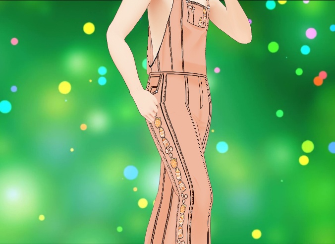 Cutesy Pastel Overalls for VRoid - 4 colors set