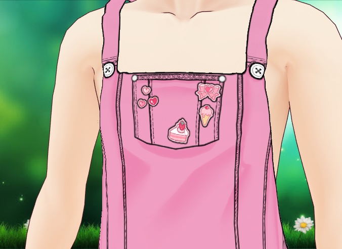 Cutesy Pastel Overalls for VRoid - 4 colors set