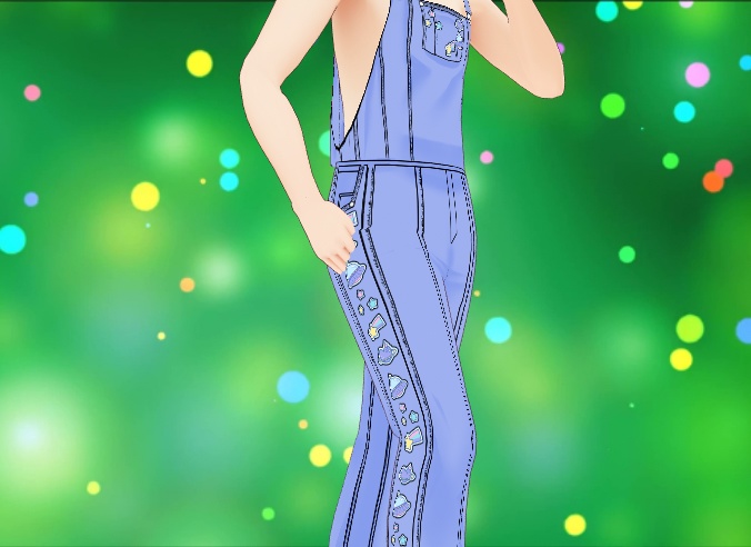 Cutesy Pastel Overalls for VRoid - 4 colors set