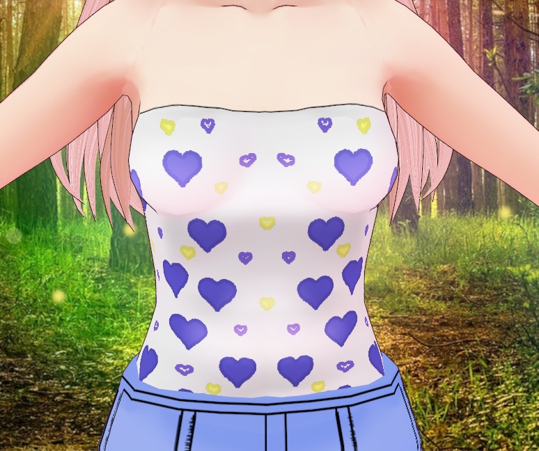 Cutesy Pastel Overalls for VRoid - 4 colors set