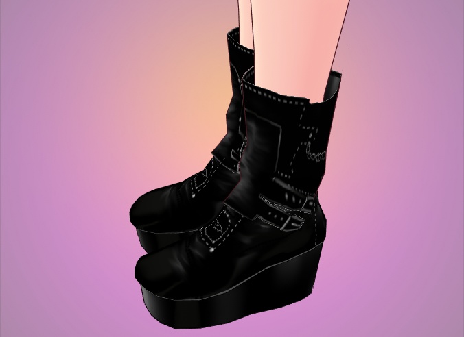 Chunky Bat Boots for VRoid - 16 colors