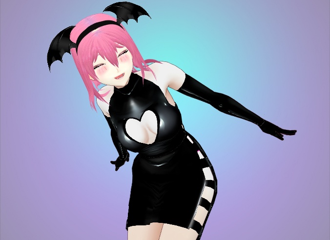Open Heart Dress for VRoid - 14 colors 
