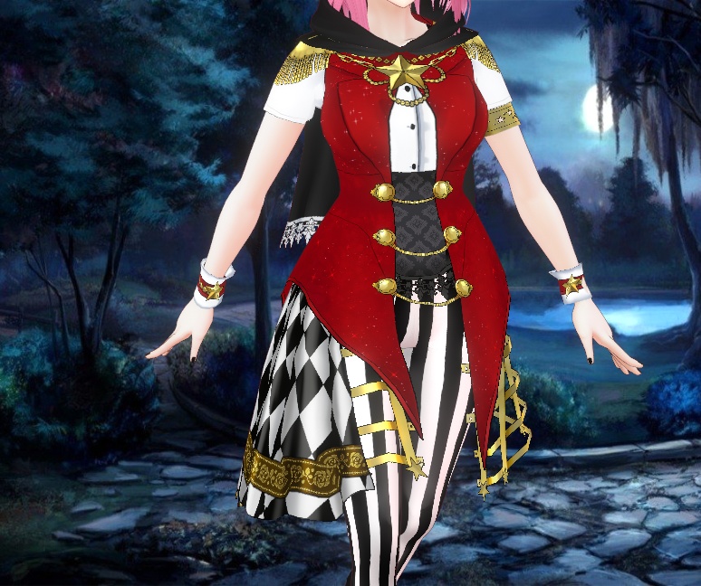 Circus Dress for VRoid Stable - Mix and Match textures