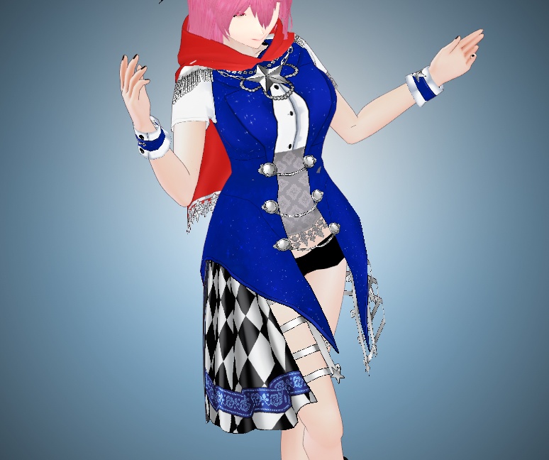 Circus Dress for VRoid Stable - Mix and Match textures