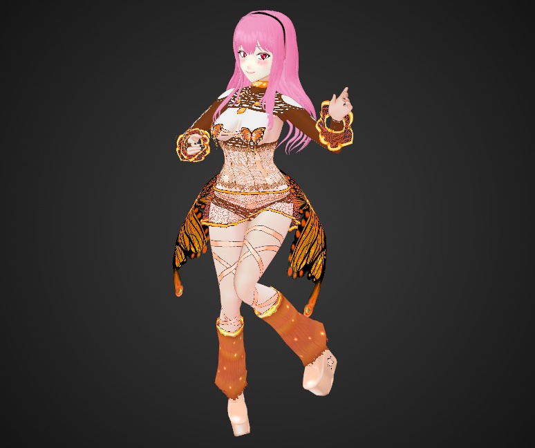 Rave Butterfly Outfit for VRoid Stable