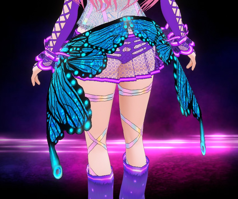Rave Butterfly Outfit for VRoid Stable