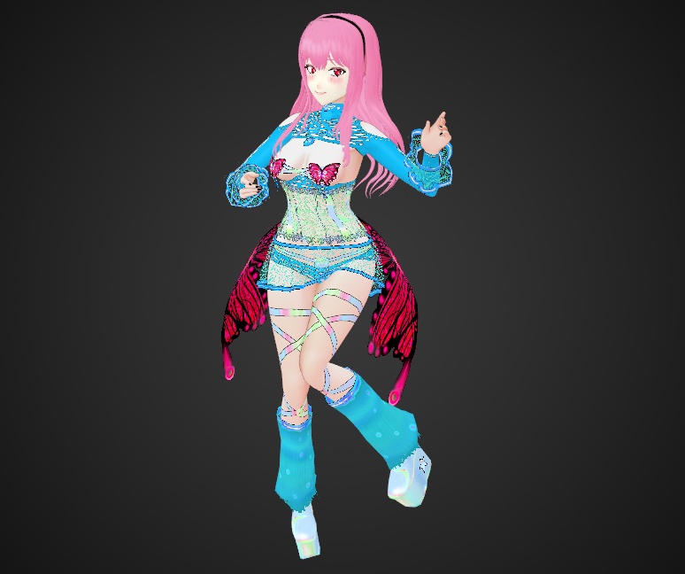 Rave Butterfly Outfit for VRoid Stable