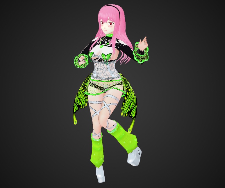 Rave Butterfly Outfit for VRoid Stable