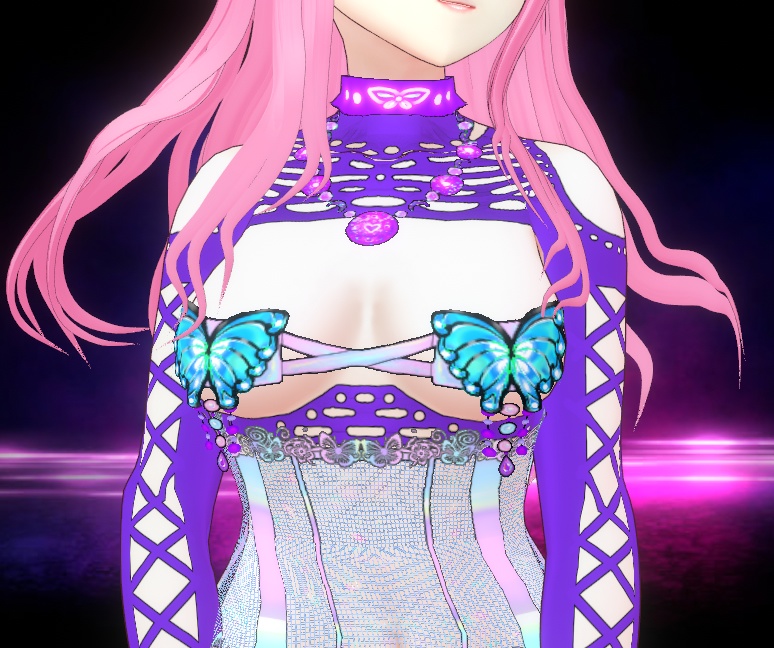 Rave Butterfly Outfit for VRoid Stable