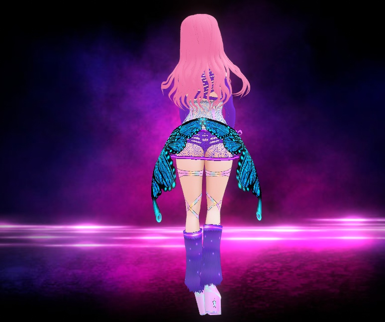 Rave Butterfly Outfit for VRoid Stable