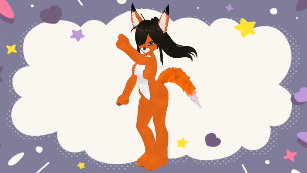 Female AnthroFox VRM model - battynator-store - 3/3