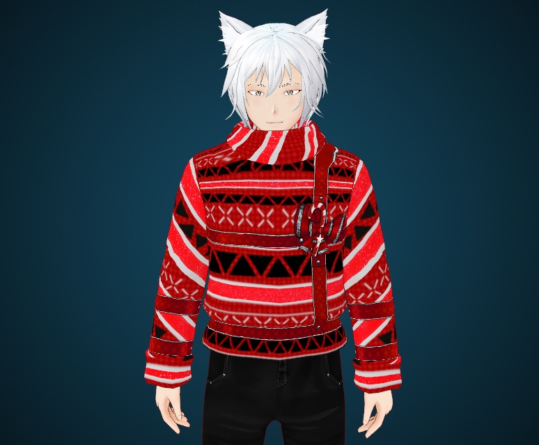 Candycane Sweater for VRoid Stable