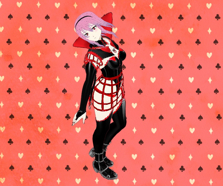 Queen of Hearts outfit for VRoid - Customizable Set