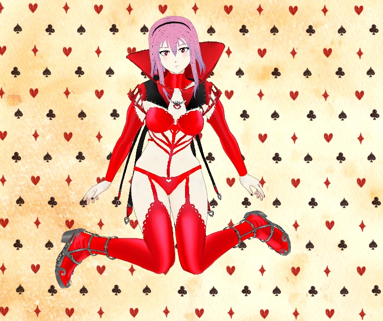 Queen of Hearts outfit for VRoid - Customizable Set