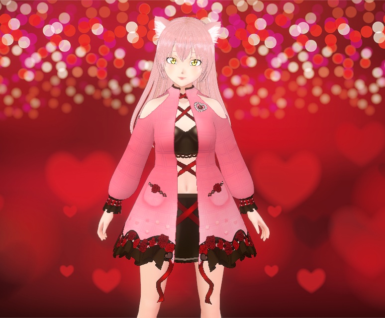 Valentine Choco Dress for VRoid
