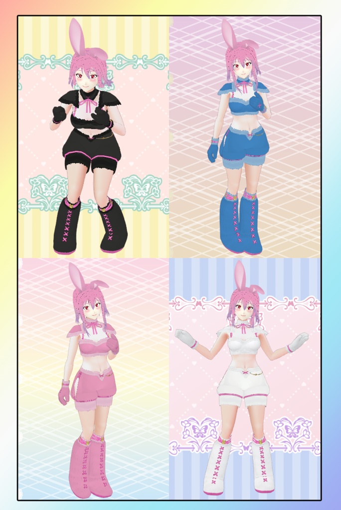 Fluffy Bunny Outfit for VRoid
