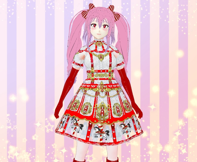 Carousel Dress for VRoid - 9 colors