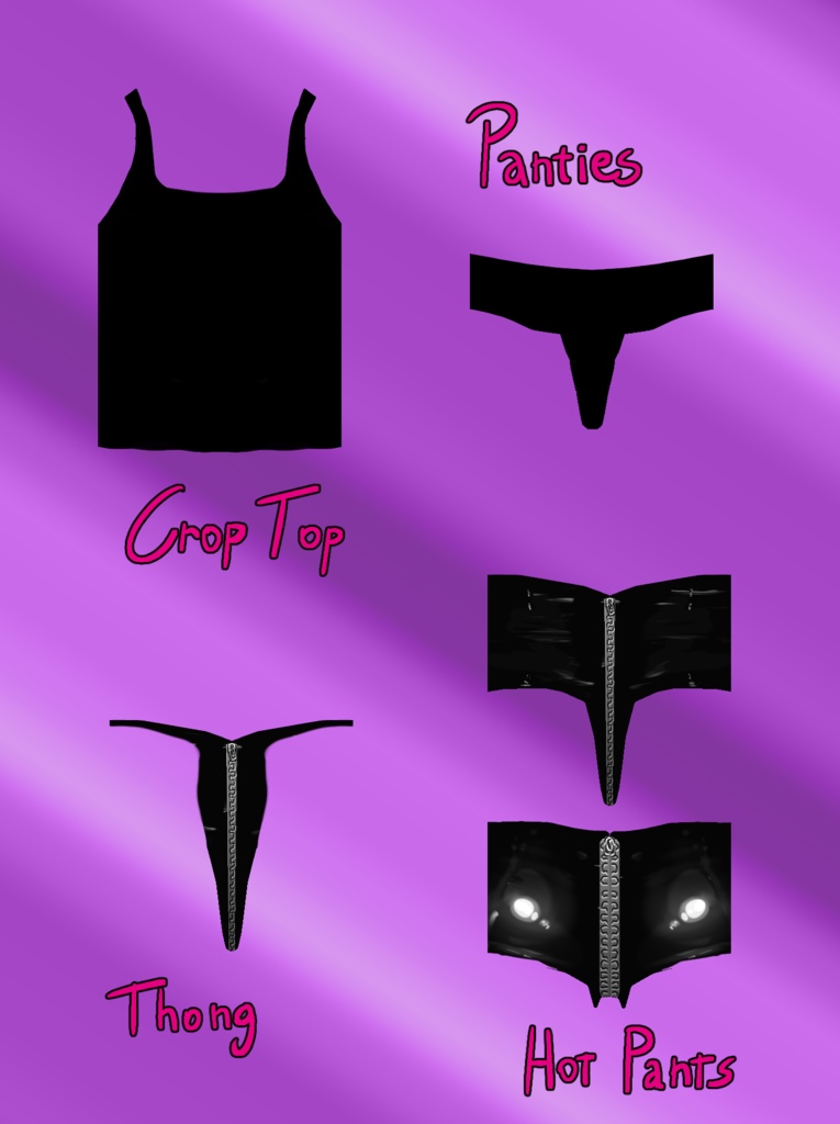 VRoid Essential Underwear Pack - 2000 followers gift