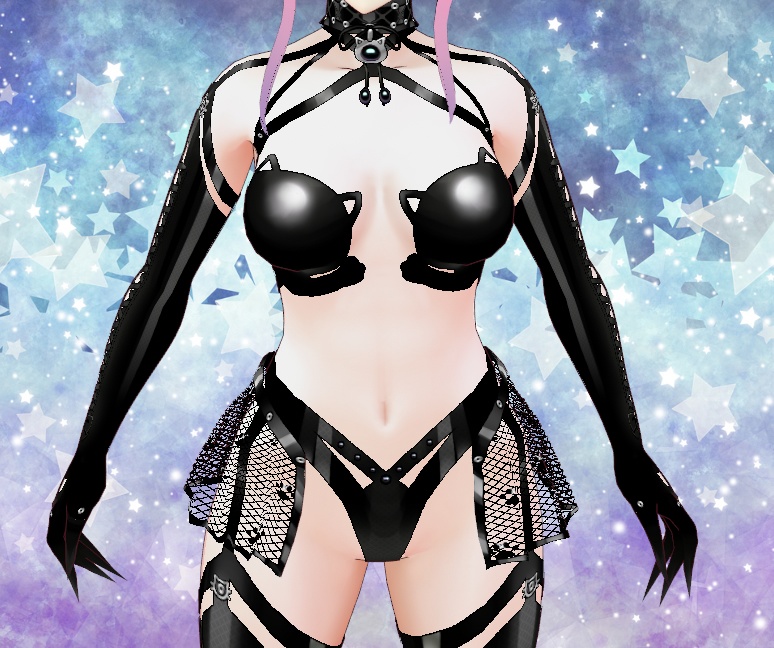 Sexy Kitty Set for VRoid - Assorted Colors