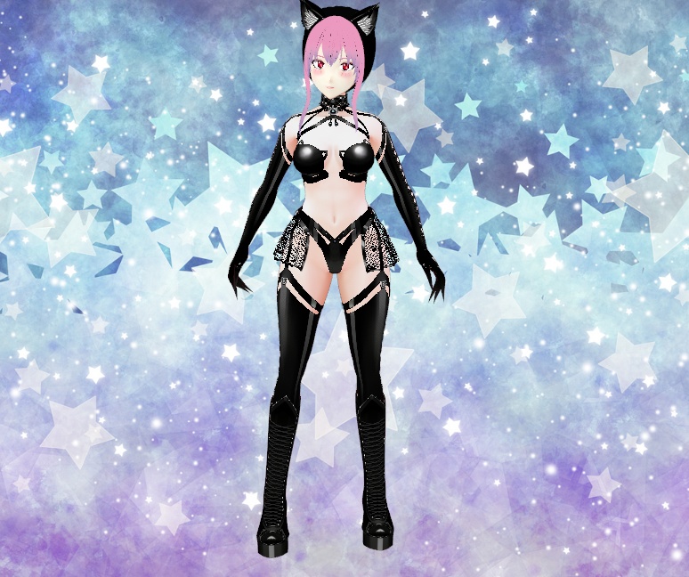 Sexy Kitty Set for VRoid - Assorted Colors