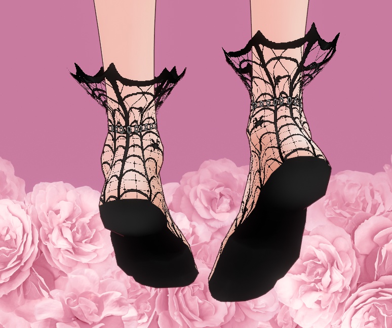 Spiderweb Socks for VRoid - 10 color set