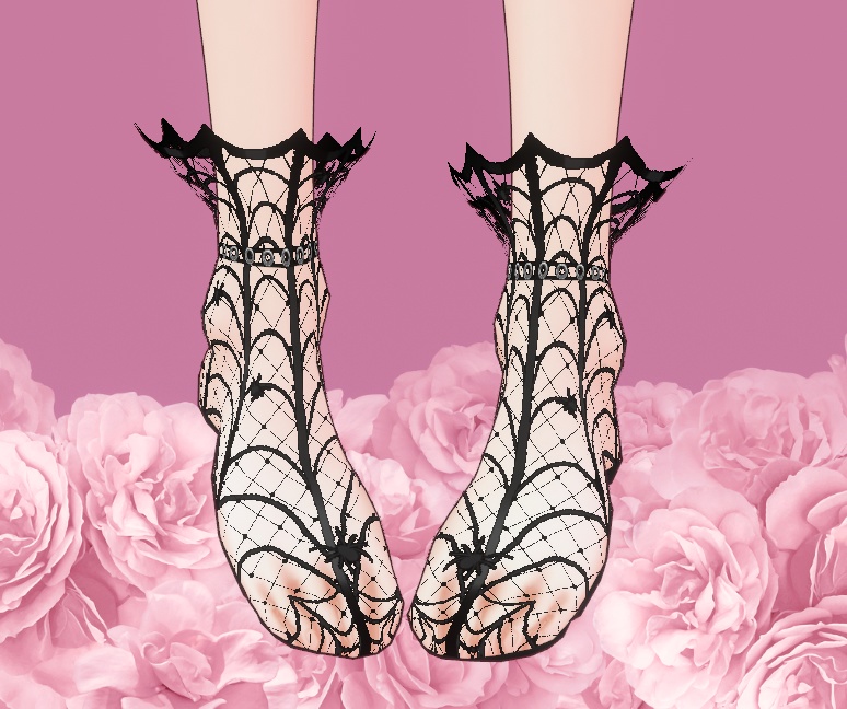 Spiderweb Socks for VRoid - 10 color set