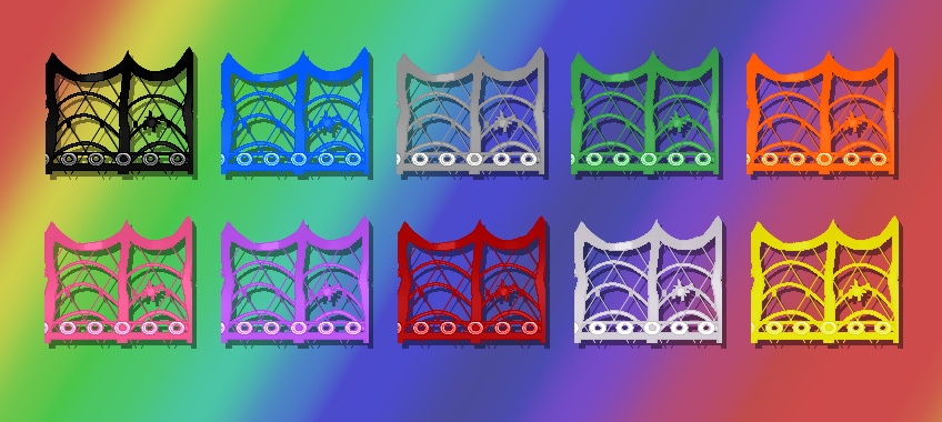 Spiderweb Socks for VRoid - 10 color set