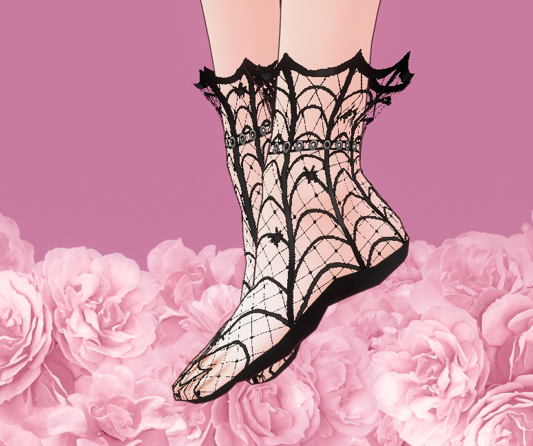 Spiderweb Socks for VRoid - 10 color set