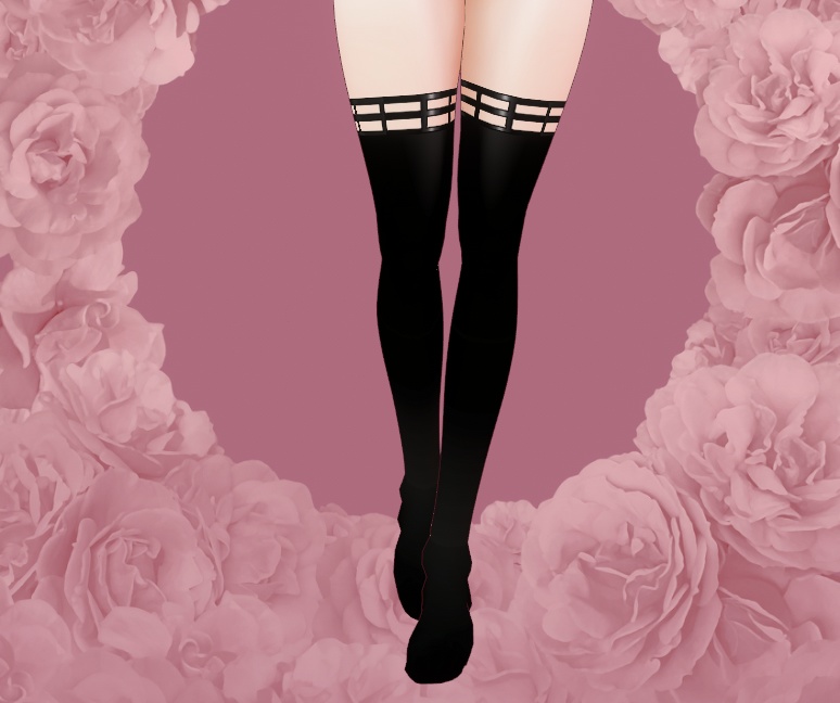 Cage ThighHighs for VRoid - 28 Colors