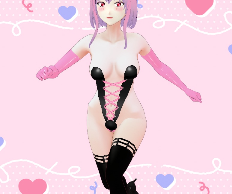 Bunny Ear Bodysuit for VRoid - Mix and Match set