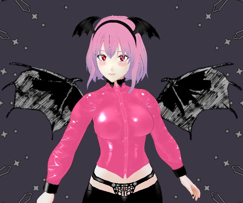 Latex Blouse for VRoid - 24 colors