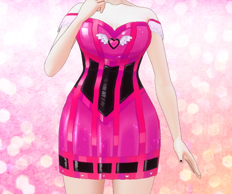 CupidCage Dress for VRoid - 3 type x10 colors