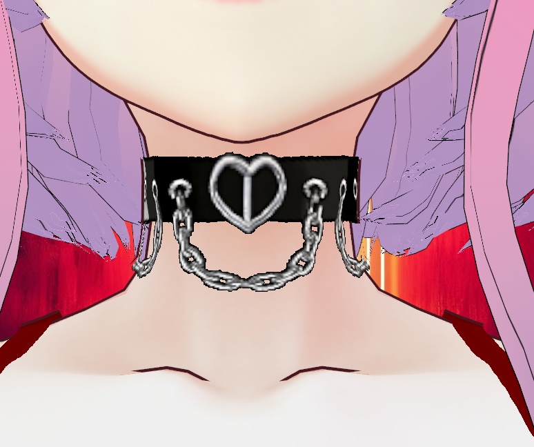 HeartChain Choker for VRoid - 30 pack