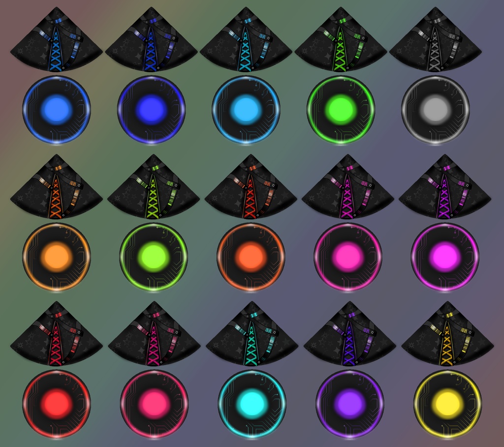 Witch Hat X for VRoid - 15 color pack