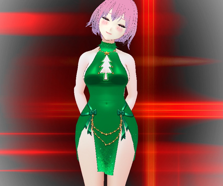 Xmas Tree Dress for VRoid - 9 color pack