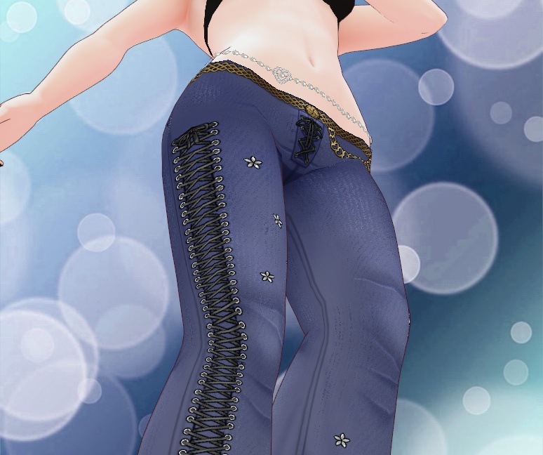LowCut Jeans - 22 color and Deco set for VRoid