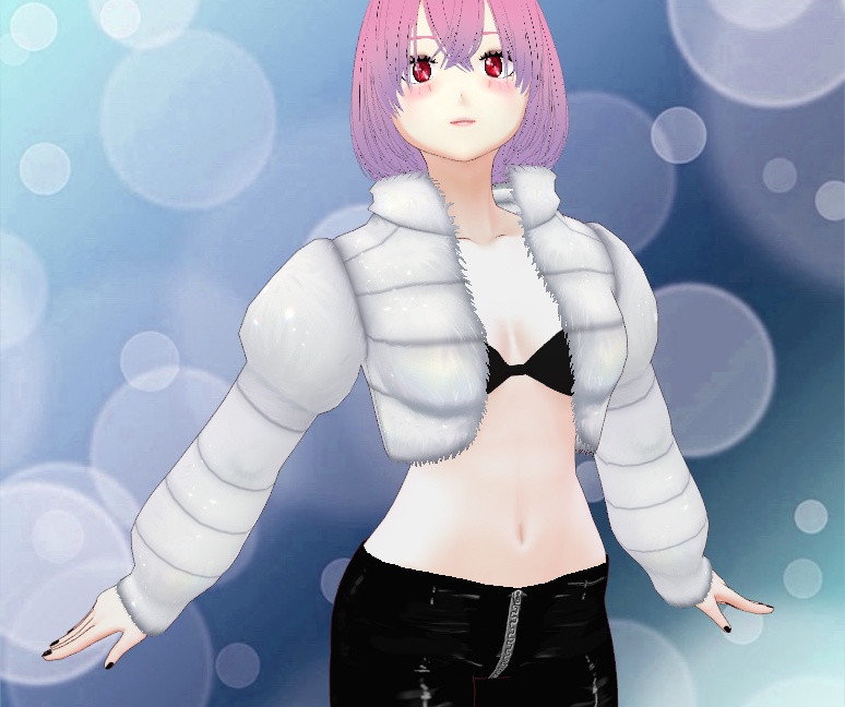 FluffyPuff Fur Jacket for VRoid - Up to 30 colors